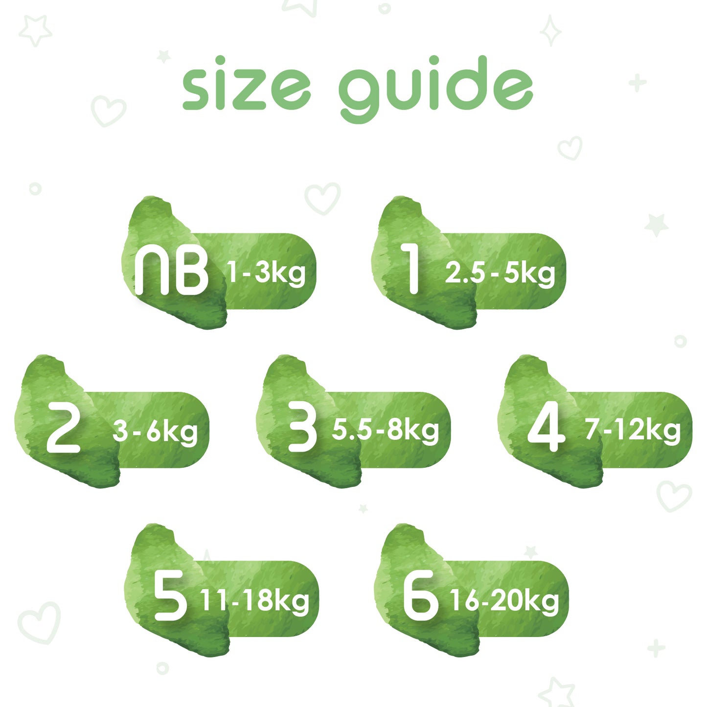 6 packs of Organic Bamboo Diapers + 4 packs of Wipes