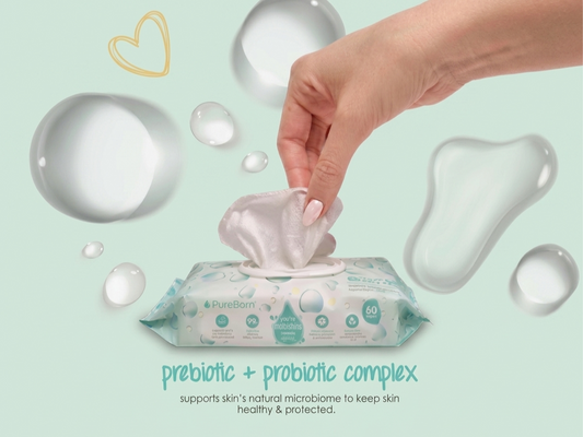 Pure Moisture Wipes with Prebiotic & Probiotic Complex